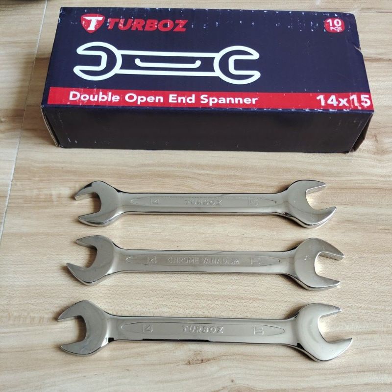 TURBOZ kunci pas 14x15 / double open end spanner 14x15 TURBOZ