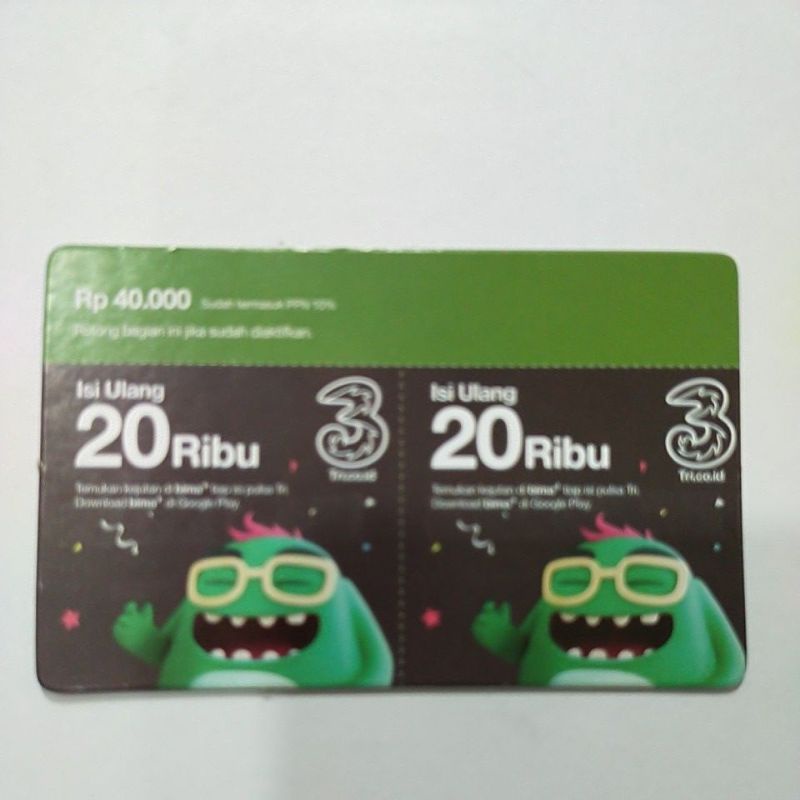 VOUCHER PULSA TRI 20K