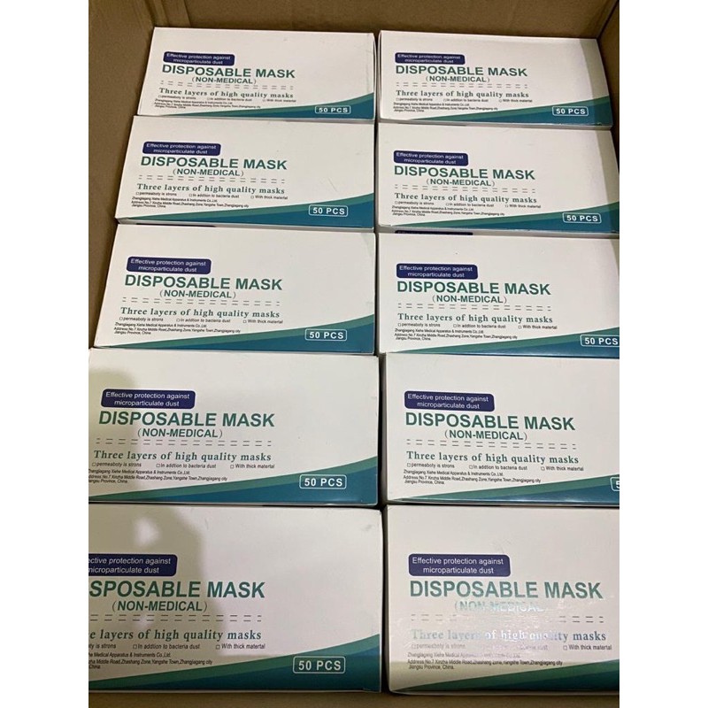 Masker earloop 3ply 1box 50 pcs