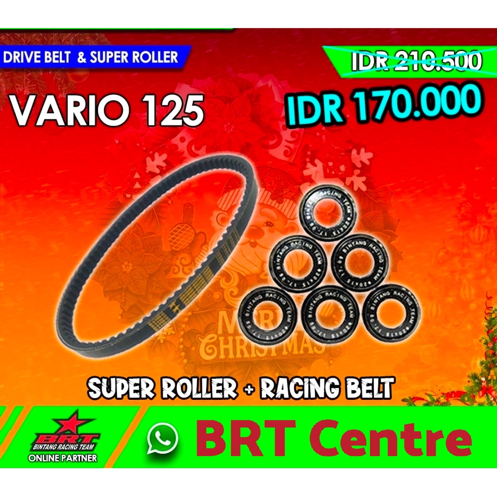 Super Roller & Vanbelt V Belt BRT Honda Vario 125 Old / Vario 125 PGMFI