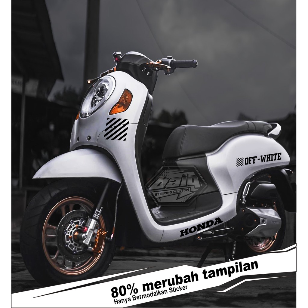 sticker striping Scoopy 2021 Prestige Off-WHITE
