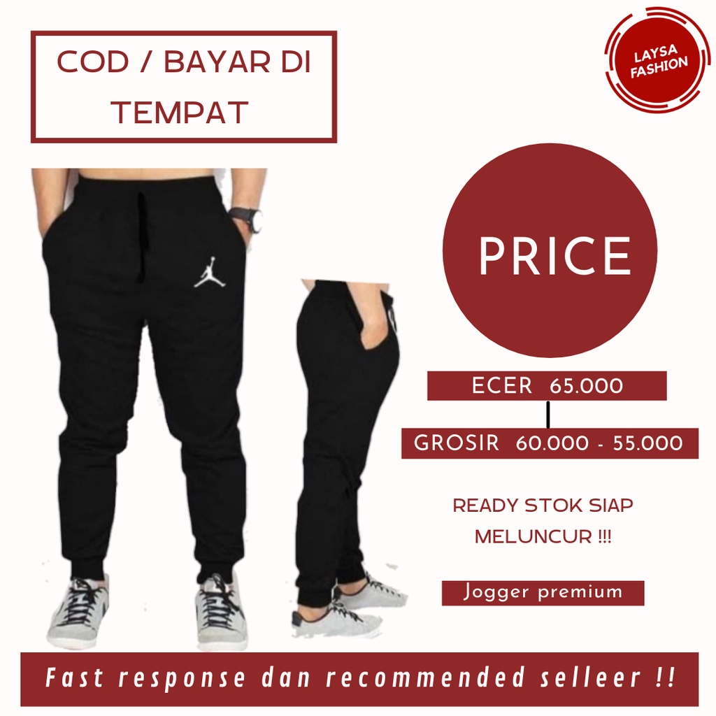 BISA COD Celana Joger Jogger Logo Jordan Training Panjang Olahraga Sweat Pants Pria Wanita Panjang Murah Celana Jogger Panjang Bahan Baby Terry Tebal Lotto Garuk Jumbo Big Size Celana Joger Panjang Celana Sweatpants Trackpants Celana Training