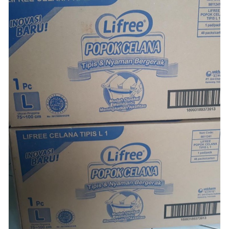 LIFREE POPOK CELANA 1DUS ISI 48PCS M /L/XL/XXL
