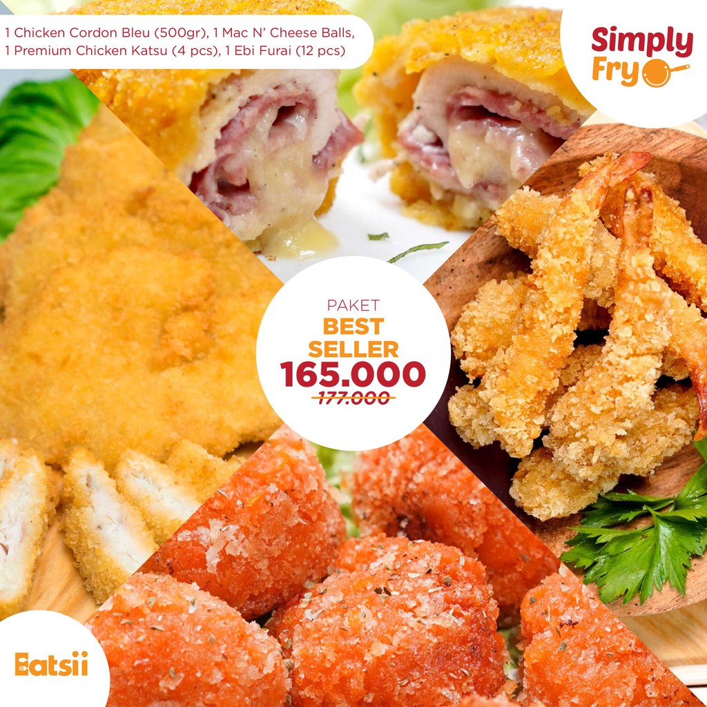 

Paket Best Seller (Katsu, Mac & Cheese, Cordon Bleu) / Frozen Food