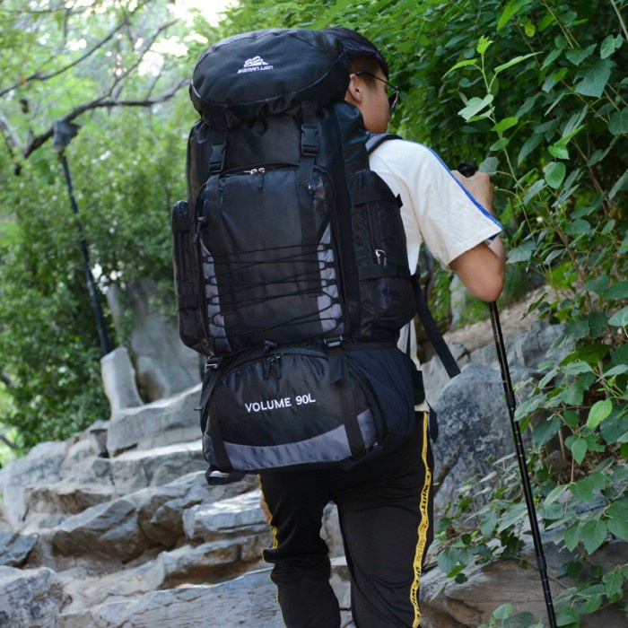 ANETO Tas Gunung 90L Tas Carrier Outdoor Rangsel Big Size