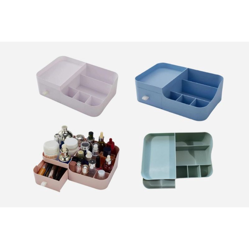Rak Kosmetik Plastik / Rak Meja Organizer /Rak Kosmetik Plastik Organizer