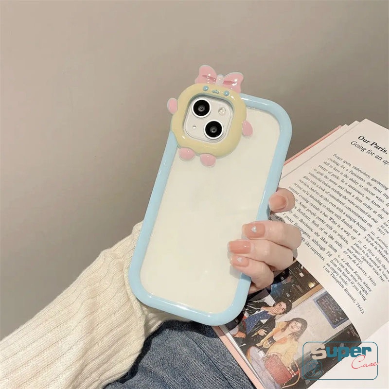 Case Warna Macaron Aksen Pita Untuk Oppo A15 A17 A17K A57 2022 A96 A76 A36 A16 A15s A54 A9 A5 2020 A16 A35 A11 A31