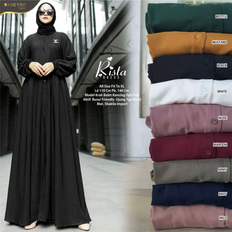 RISTA DRESS Busui ORI KHEYRA | Dress Shakila import