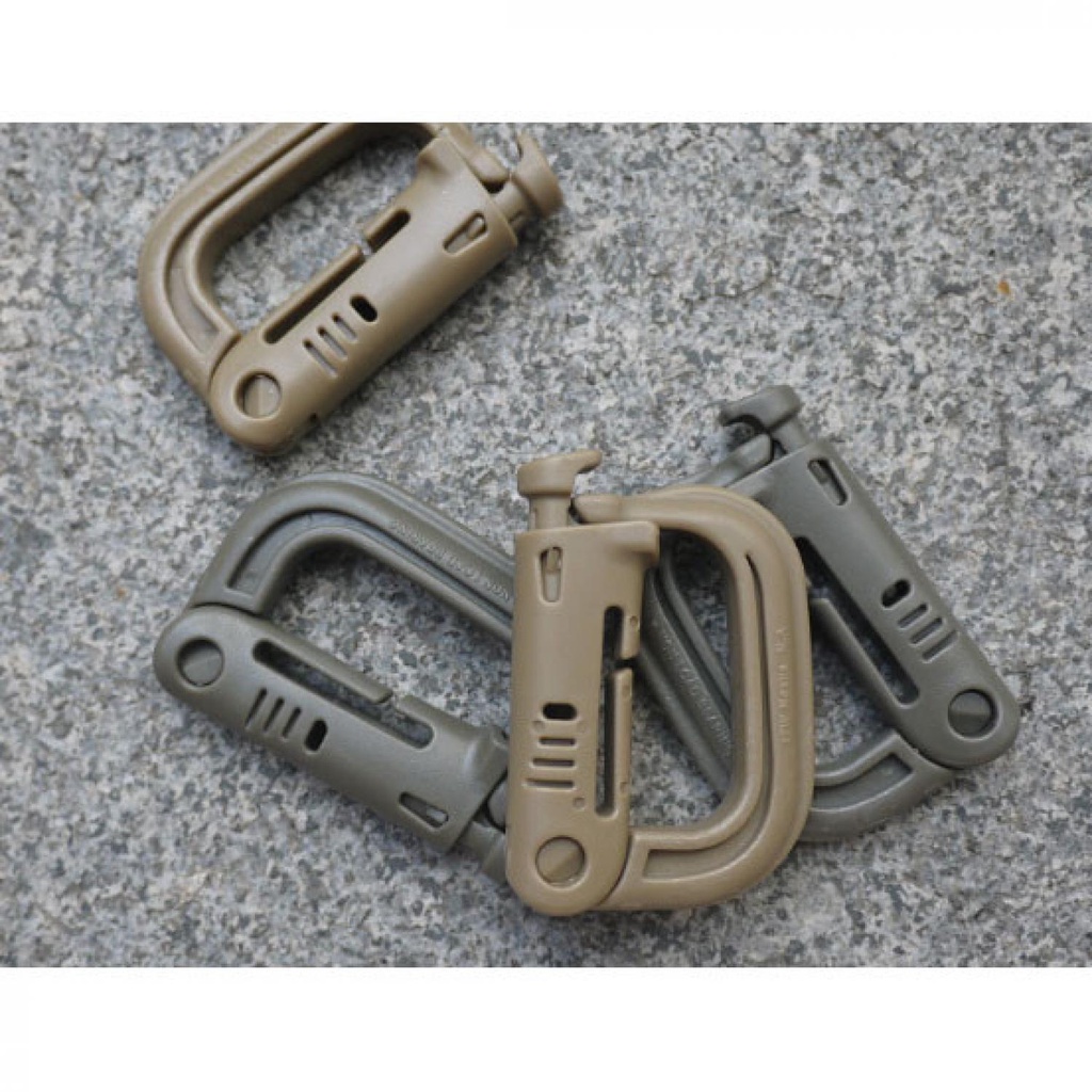 D D Ring Buckle Carabiner with Quickdraw - K307