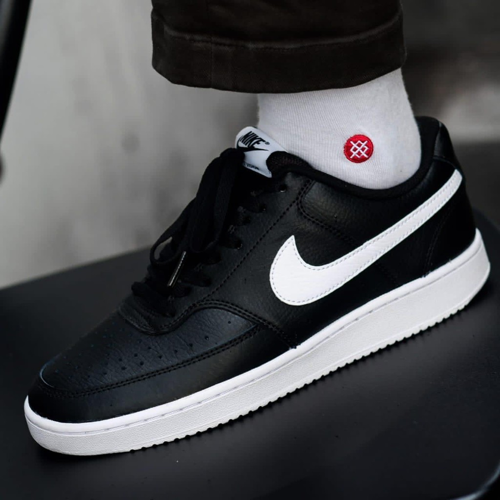 NIKE COURT VISION BLACK WHITE