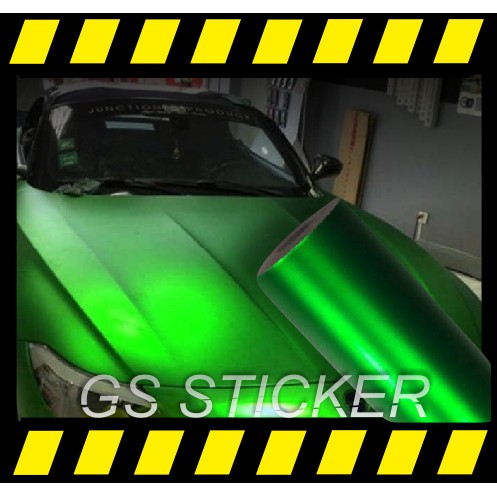 stiker hijau doff matte/stiker hijau doff metalik