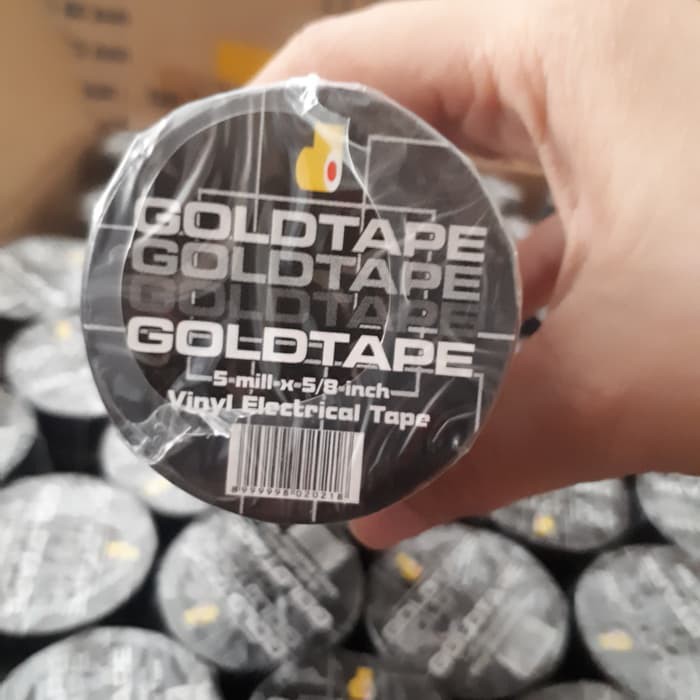 

Isolasi Kabel Goldtape Kecil 1slop isi 10pcs/Isolasi Listrik/PVC/Selotip Kabel Listrik