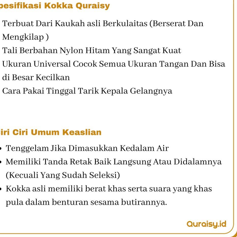 Stok terbatas.. Tasbih Kaukah Kaokah Asli 99 Kecil Original Kokka Quraisy Tasbeh Kauka Kaoka Koka Ko