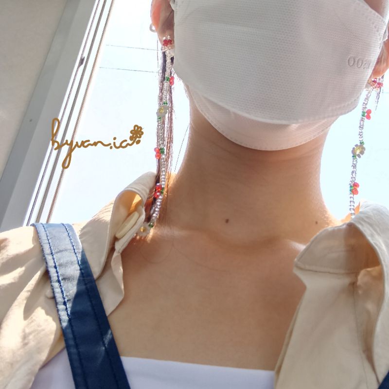 Strap Mask / Strap Masker/ Strap Kacamata / Kalung Masker / Strap Mask Hijab 2 in 1 / Tali Masker 2 