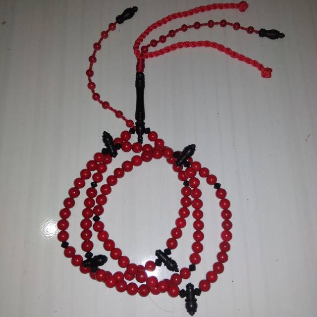 Tasbih Tijani Batu marjan BlackRed