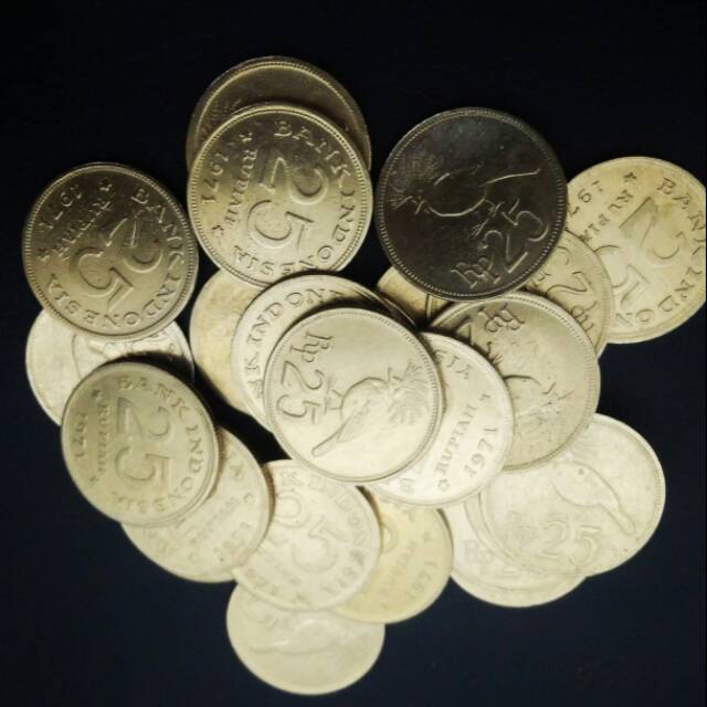 COIN KUNO 25 RP BURUNG THN 1971