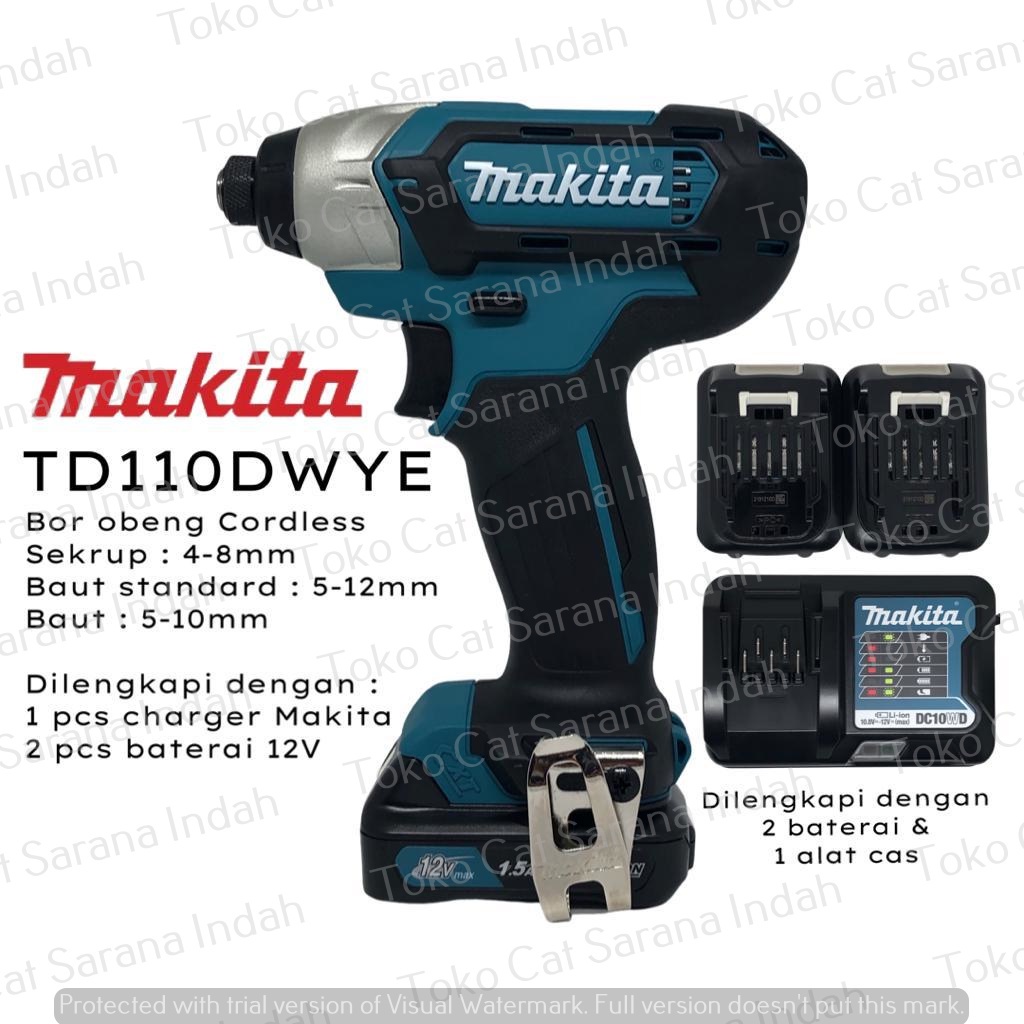 MAKITA TD110DWYE Makita CORDLESS Impact Driver MESIN OBENG SCREWDRIVER TD110 DWYE TD 110 DWYE MAKITA