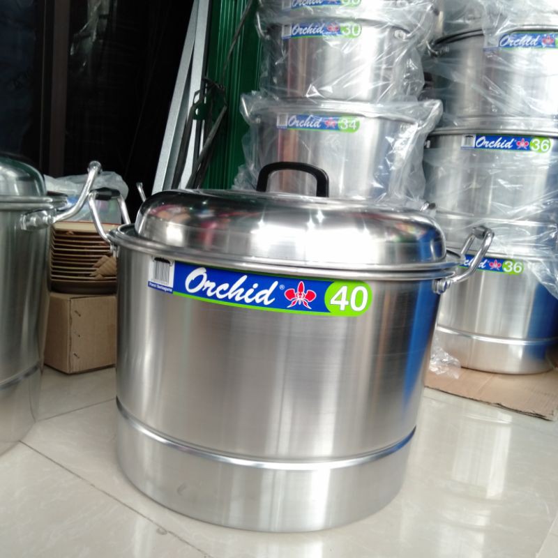 Dandang / Langseng Nasi Kukusan Orchid No 40-45 / 10-15 Liter