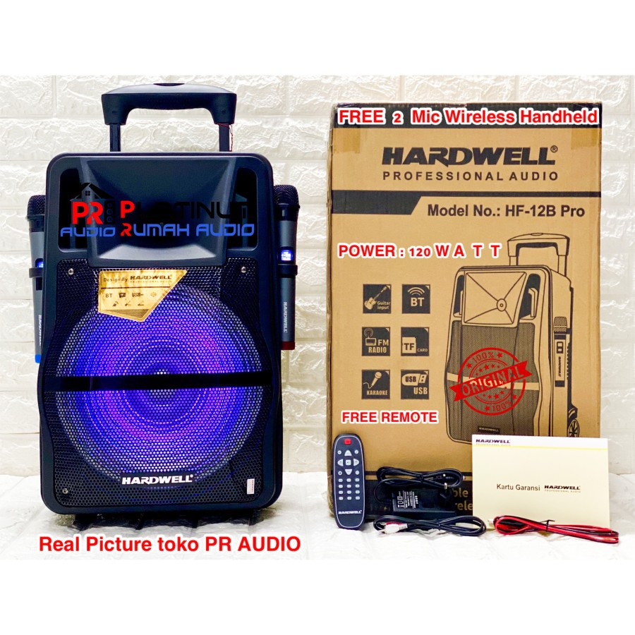 Speaker Portable HARDWELL HF12B PRO / HF 12B PRO (ORIGINAL) 12 inch