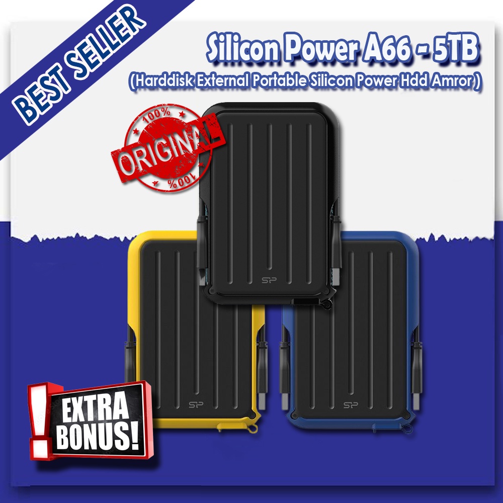 Silicon Power Armor A66 5TB Portable External Hard Drive