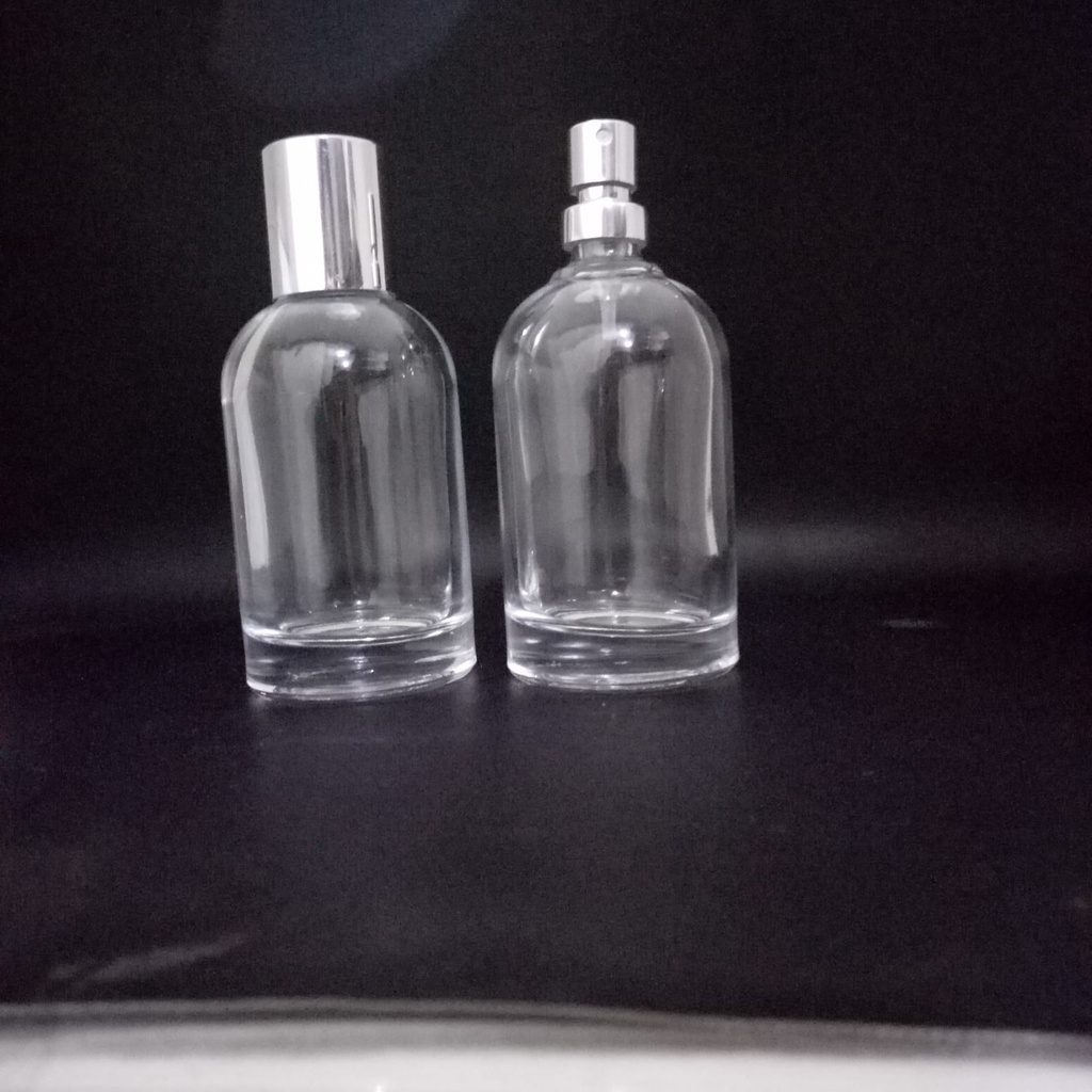 Botol Parfum lelabo 50 ml pump silver cap satuan