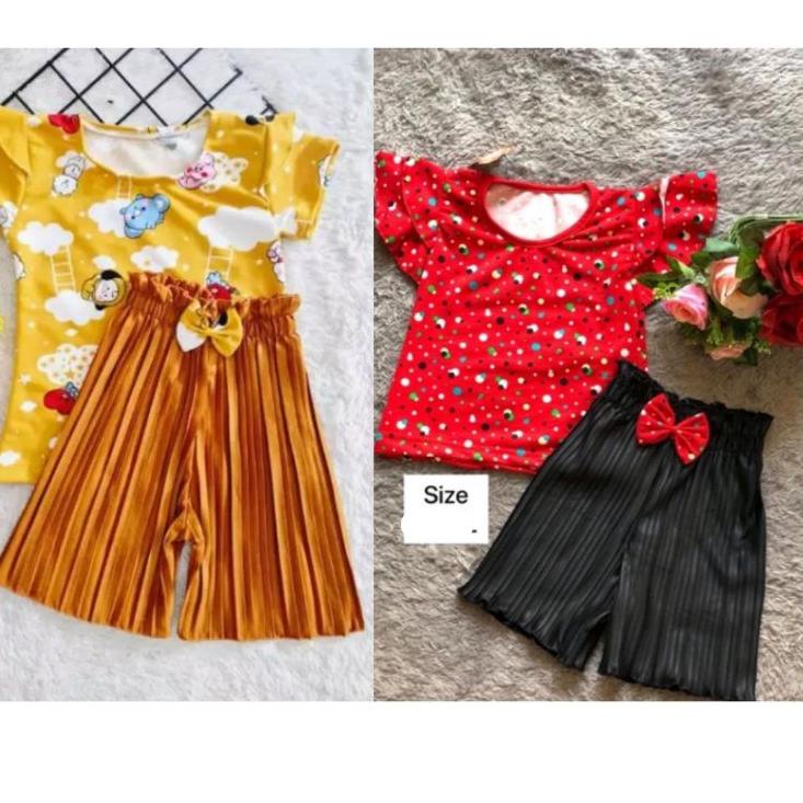 Kya31au22g ◦ Setelan Anak Andin kulot plisket