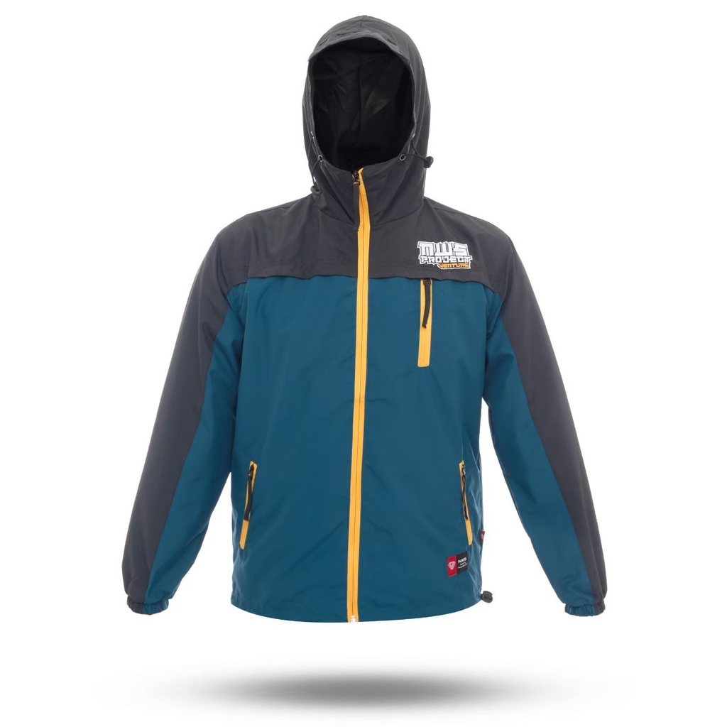 Jaket Gunung Outdoor Pria Wanita Taslan Anti Air Angin Polos NWS Original M L XL