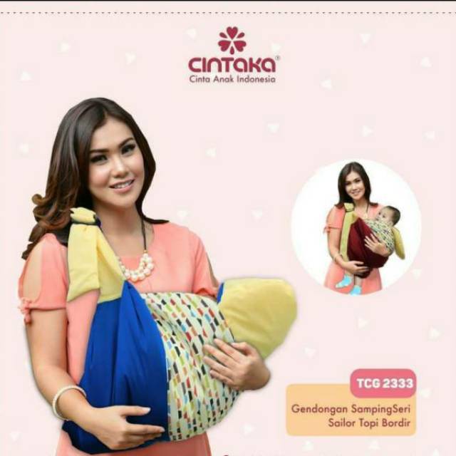 Cintaka Gendongan Bayi Samping Topi Bordir Cocok u/ Newborn Sailor Series - TCG 2333