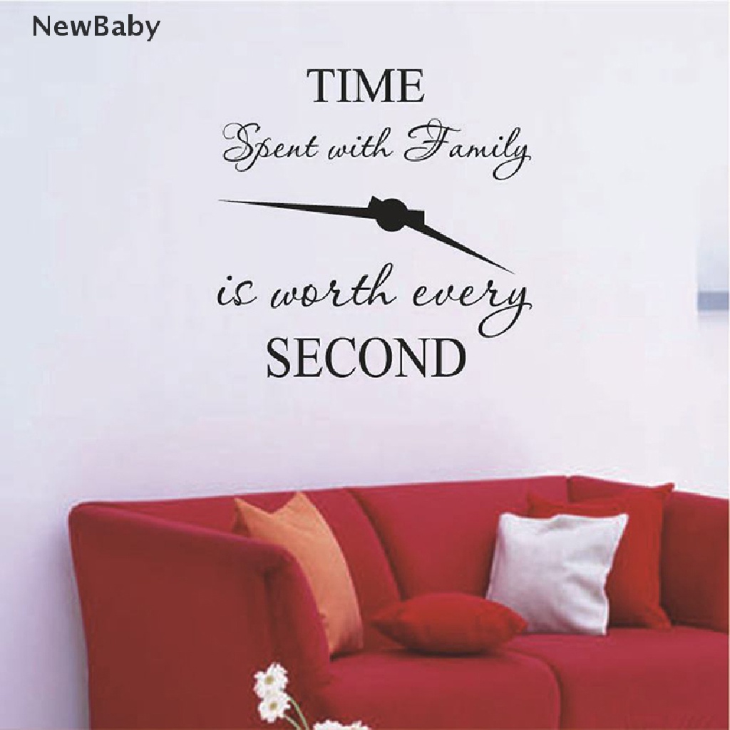 1pc Stiker Dinding Decal Desain time spent with family is worth every second