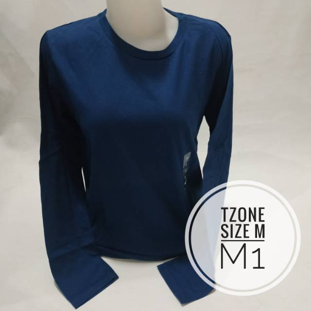 Kaos polos wanita panjang size M original Tzone