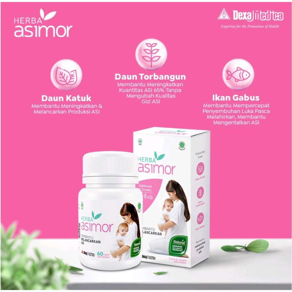 [ASIMOR] HERBA ASIMOR PELANCAR ASI ISI 30 KAPSUL / 60 KAPSUL