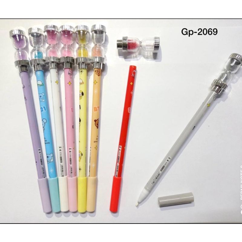 

Pulpen bts bt21 model jam pasir / bolpen jam pasir