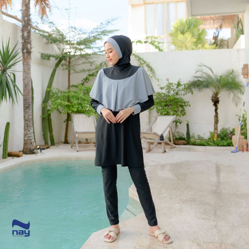 Baju Renang Muslimah Hijab Nay Sportswear Diving Muslim