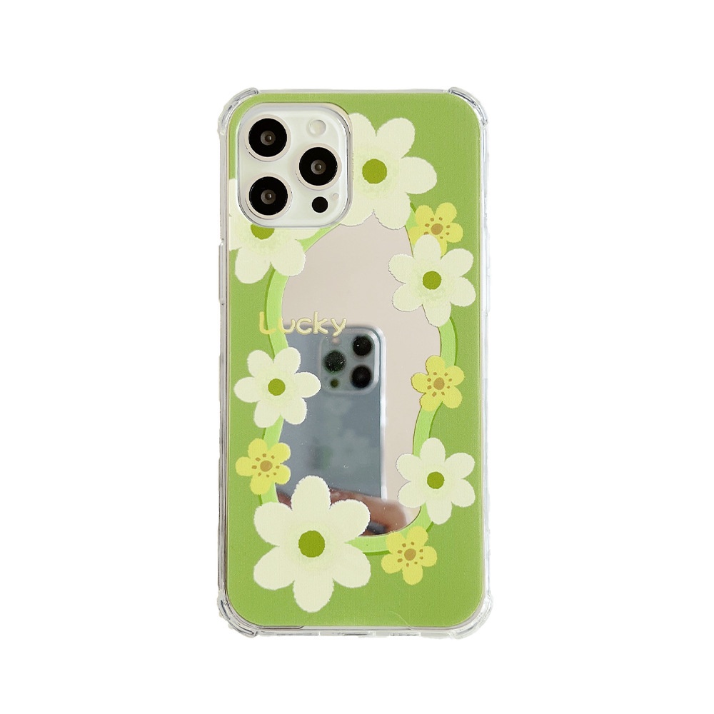 Casing tpu iPhone 13 13pro 13prm 11 7Plus 8Plus Xr XS 13 12pro Max Shockproof Aksen Cermin