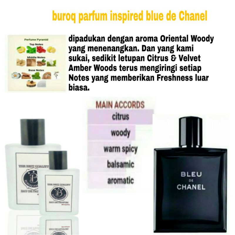 PARFUM PRIA CHL BLU WANGI TAHAN LAMA NON ALKOHOL MURAH FRESH GA NYENGAT -INSPIRED-