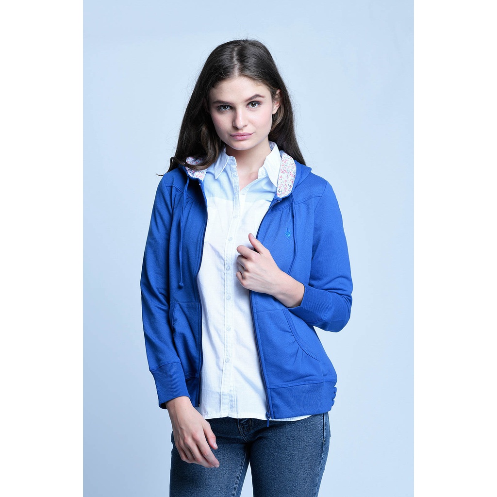 CARDINAL GIRL - JAKET HOODIE BIG SIZE (BIRU)