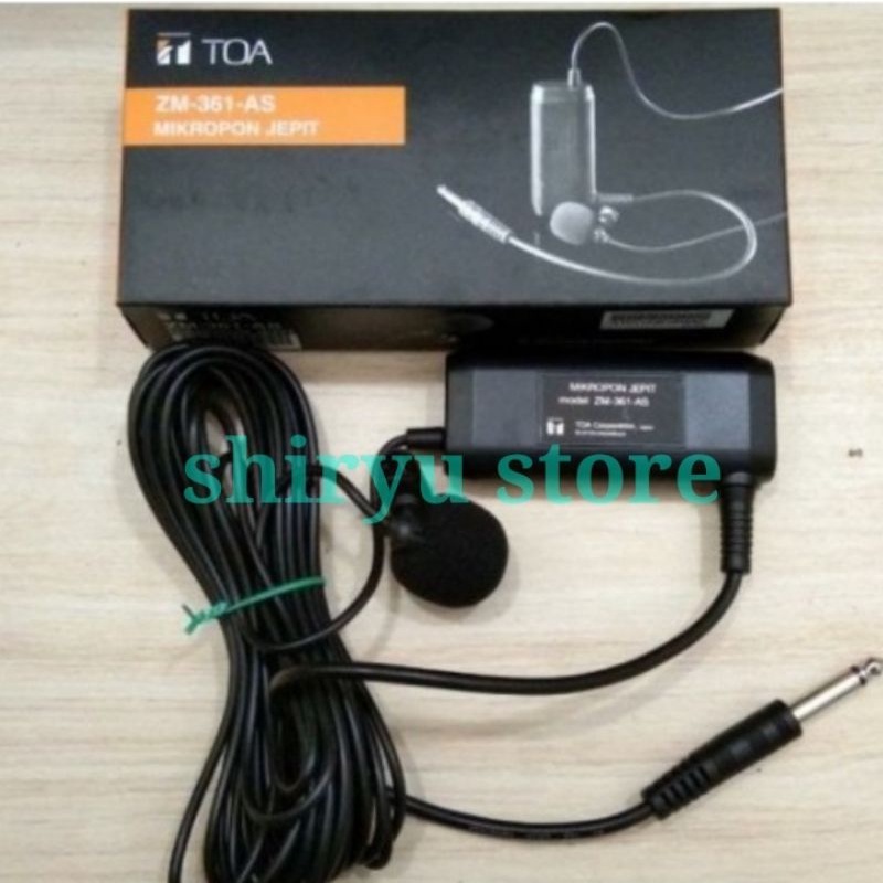 TOA ZM361 AS Pengganti ZM360 Mic Mikropon Jepit Imam Clip On ZM 361 ZM-361 ZM-360
