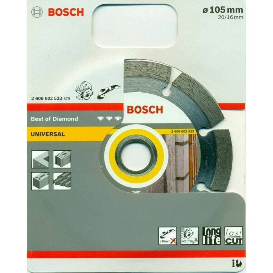 Mata Gerinda Potong Keramik, Bosch 4&quot; Universal Kuning Kering asli OLS DIAMOND WHEEL BOSCH 4&quot; Mata pisau potong keramik BOSCH 4inch DRY CUTTING UNIVERSAL KERING