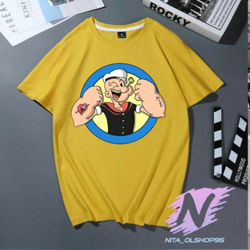 kaos anak Popeye sipelaut baju kaos anak dan dewasa kartun POPEYE