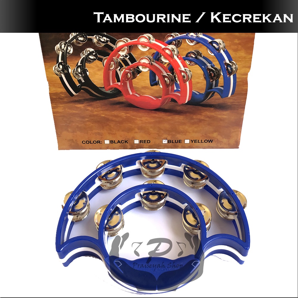 Tamborin Kecrekan Double Head Tambourine Perkusi