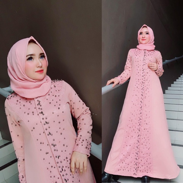 Dress Suede Brokat premium by Shellasaukia
