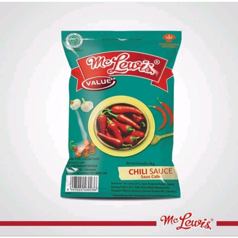 

Mc Lewis Chili Sauce Value - 1 Kg