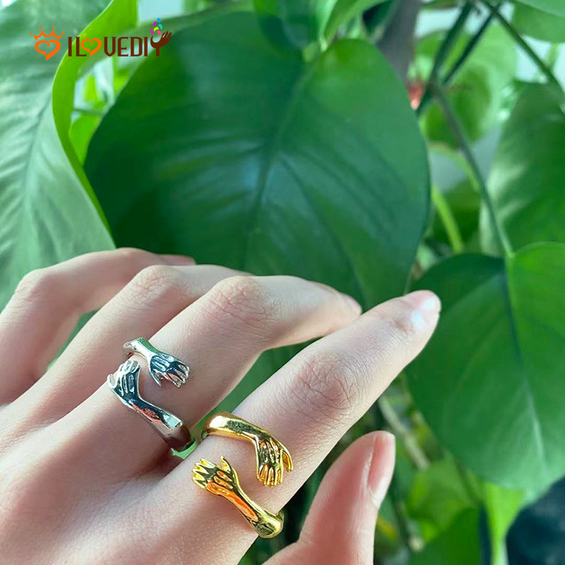 Cincin Jari Model Terbuka Dapat Disesuaikan Gaya Romantis Untuk Pria Dan Wanita