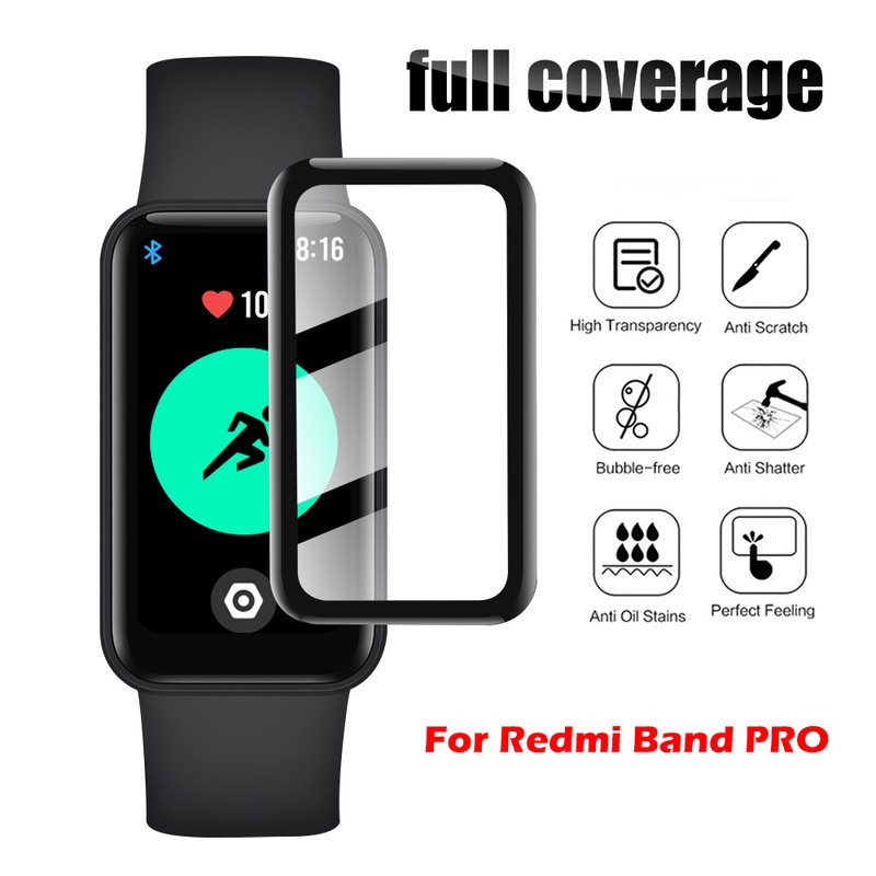 1 / 2pcs Pelindung Layar Smartwatch Anti Air / Sidik Jari Untuk Redmi Band Pro PMMA / Smart Watch Xiaomi