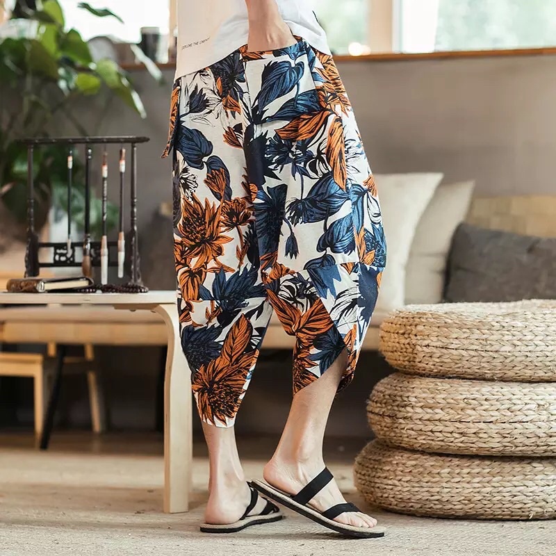 HR13 CELANA HAREM JOGGER LINEN IMPORT 3/4 SIRWAL PRIA JEPANG KOREA ORIGINAL M-5XL
