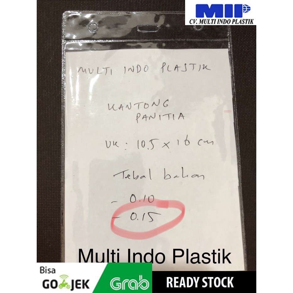 

Kantong panitia/ kantong ID Card/ plastik nametag/ panitia murah