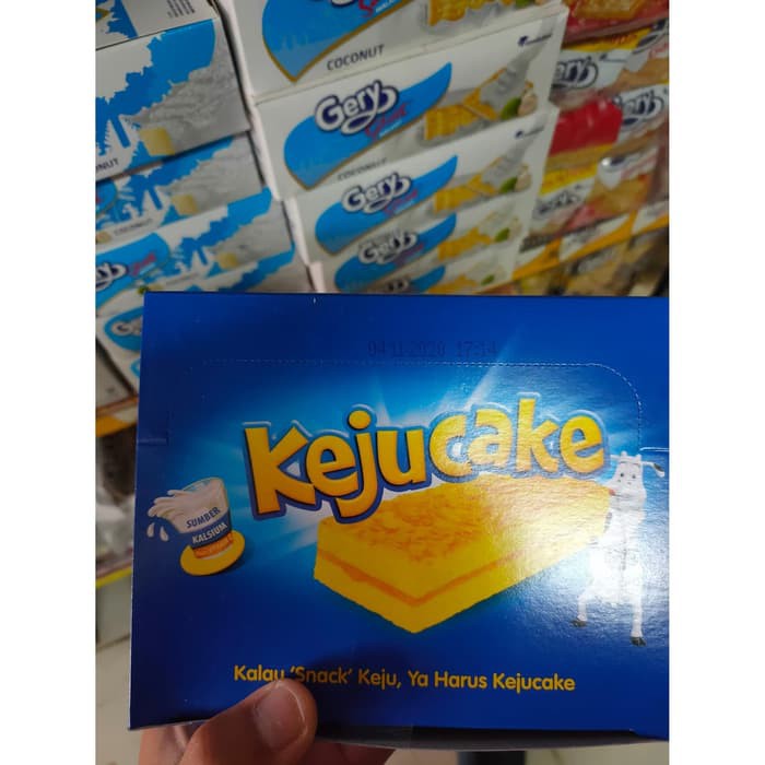 

Kraft Keju Cake Bolu Keju 1 Pak Box 12 Pcs