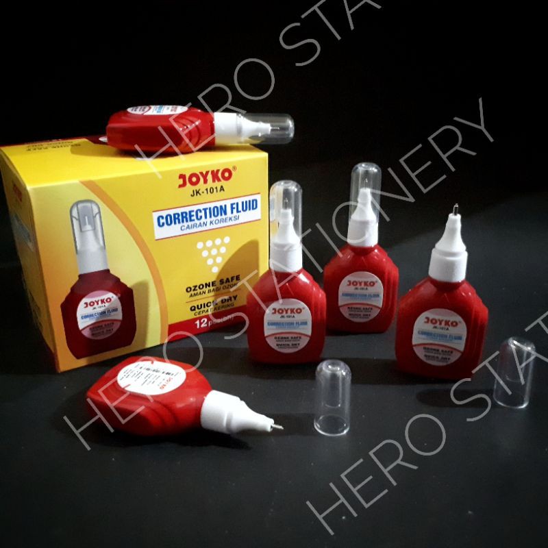 

Correction fluid penghapus cair joyko JK-101A . 12 unit