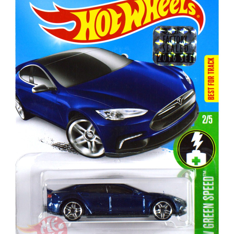 hot wheels tesla model s blue