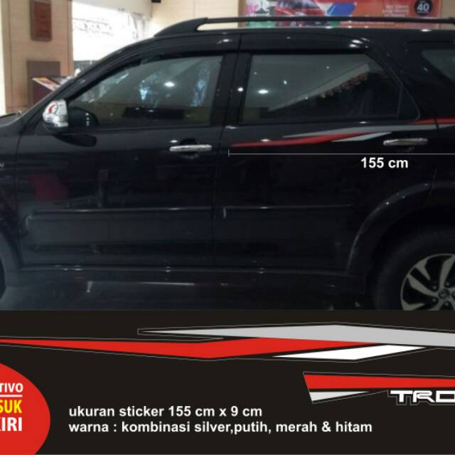 Sticker Trd Sportivo Mobil Rush Terrios Hitam Shopee Indonesia